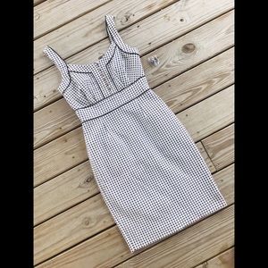 NWOT Antonio Melani Sheath Dress Brown Polka Dot 2